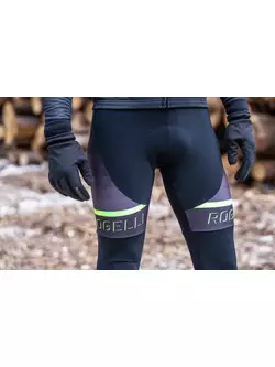 Cyklistické nohavice Rogelli s trakmi, zateplené, HERO II fluór