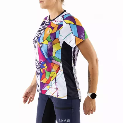 KAYMAQ TIGER dámsky voľný MTB cyklistický dres s krátkym rukávom