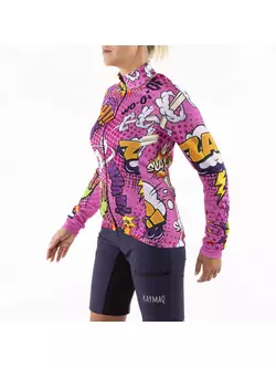 KAYMAQ W27 dámsky cyklistický dres ELTHWBAS-1, ružová