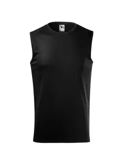 MALFINI BREEZE Športové pánske tielko bez rukávov, 100 % polyester, čierne 8200112