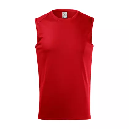 MALFINI BREEZE Športové pánske tielko bez rukávov, 100 % polyester, červená 8200712