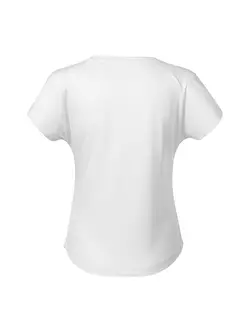 MALFINI CHANCE GRS Športové dámske tričko, krátky rukáv, mikrovlákno z recyklovaného materiálu, biela 8110012