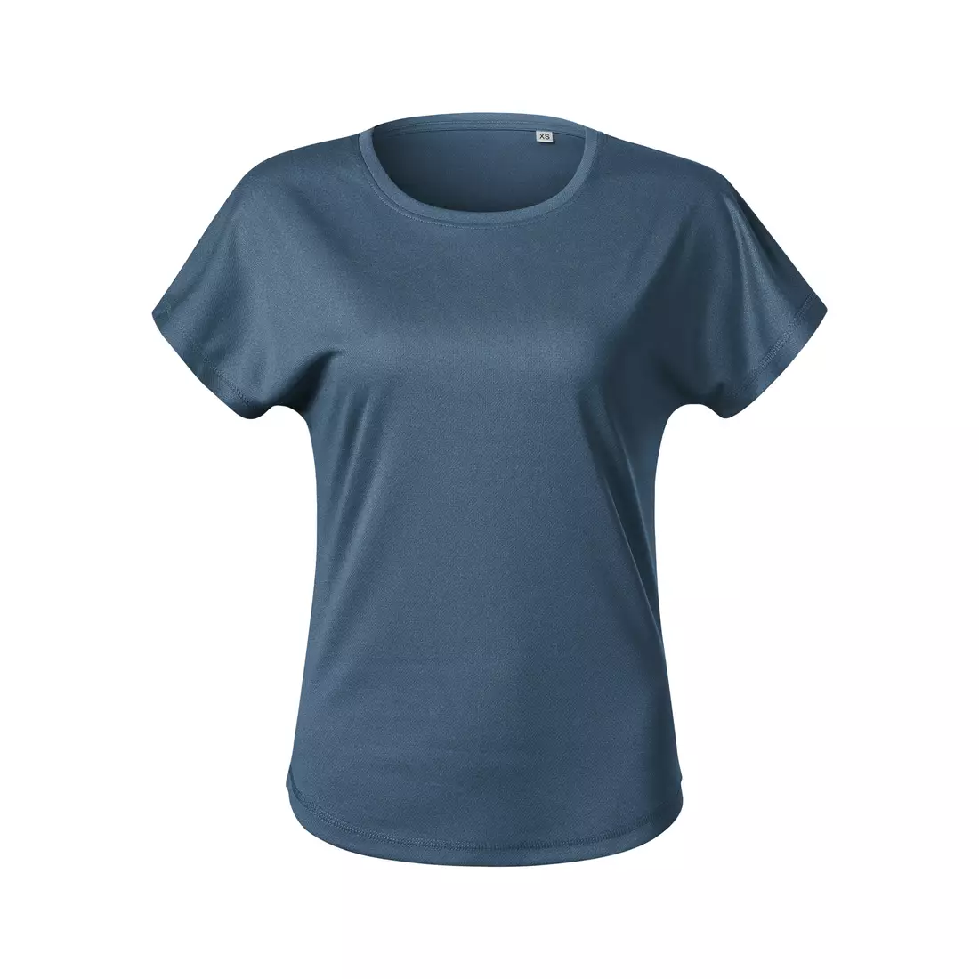 MALFINI CHANCE GRS Športové dámske tričko, krátky rukáv, mikrovlákno z recyklovaného materiálu, tmavě džínová melírovaná 811M212