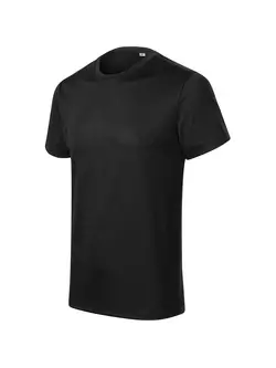 MALFINI CHANCE GRS Športové pánske tričko, krátky rukáv, mikrovlákno z recyklovaného materiálu, čierne 8100113
