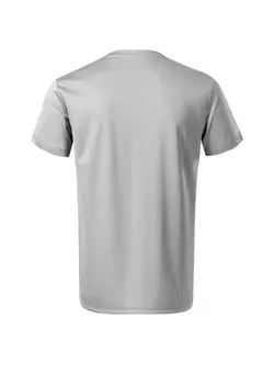 MALFINI CHANCE GRS Športové pánske tričko, krátky rukáv, mikrovlákno z recyklovaného materiálu, strieborná melírovaná 810M313
