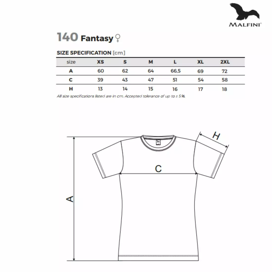 MALFINI FANTASY - Dámske športové tričko z 100 % polyesteru, červené 1400712-140