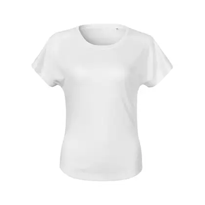 MALFINI CHANCE GRS Športové dámske tričko, krátky rukáv, mikrovlákno z recyklovaného materiálu, biela 8110012