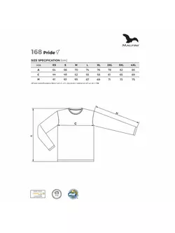 MALFINI PRIDE Pánske športové tričko s dlhým rukávom, biela 1680012