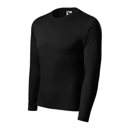 MALFINI PRIDE Pánske športové tričko s dlhým rukávom, čierne 1680112