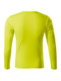 MALFINI PRIDE Pánske športové tričko s dlhým rukávom, neonovo žltá 1689012
