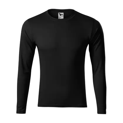 MALFINI PRIDE Pánske športové tričko s dlhým rukávom, čierne 1680112