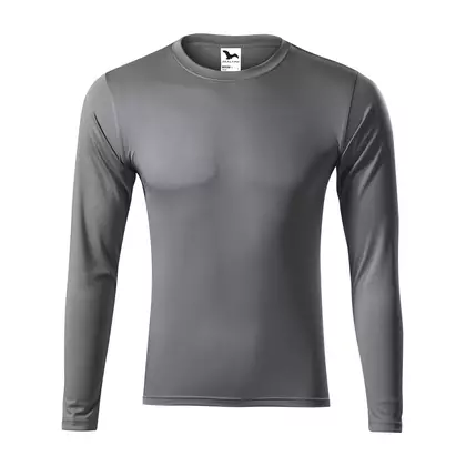 MALFINI PRIDE Pánske športové tričko s dlhým rukávom, oceľovomodrá 1683612