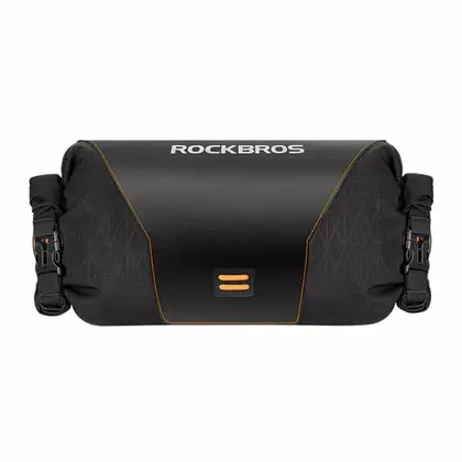 Rockbros Bikepacking Taška na Riadidlá, Skladacia Cyklistická Trubica, Čierna 30990009001