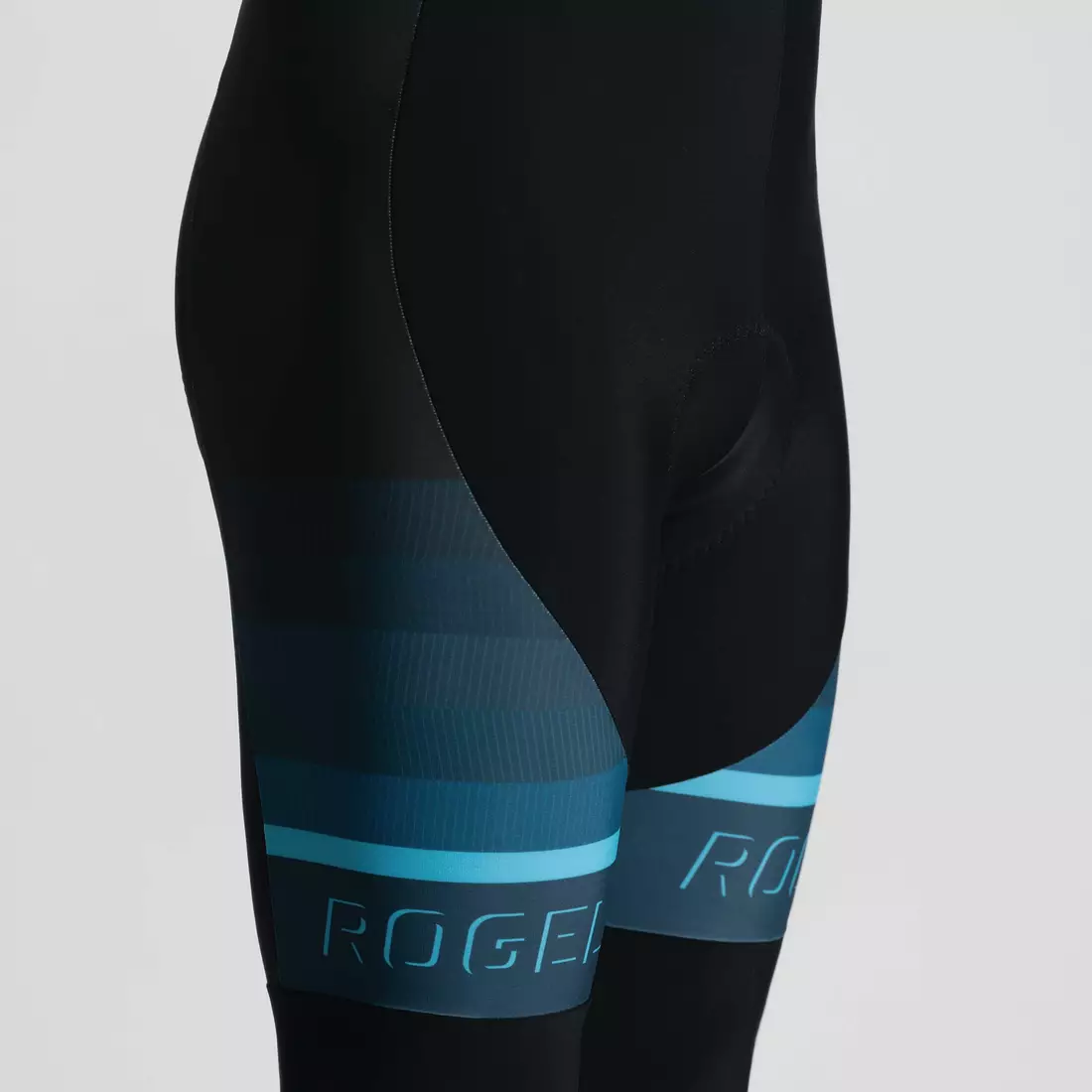 Rogelli cyklistické nohavice s trakmi, zateplené, HERO II modré