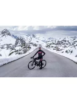 Rogelli dámska zimná membránová cyklistická bunda IMPRESS II, bordová