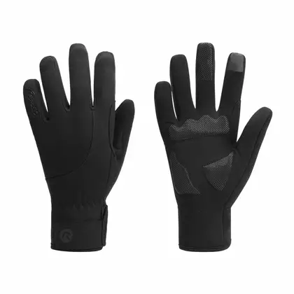 Rogelli dámske zimné cyklistické rukavice CORE II, čierne