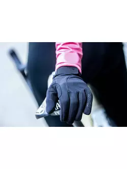 Rogelli dámske zimné cyklistické rukavice CORE II, čierne