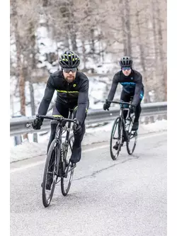 Rogelli zimná cyklistická bunda HERO II black-fluor