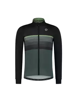 Rogelli zimná cyklistická bunda HERO II, čierno-zelená