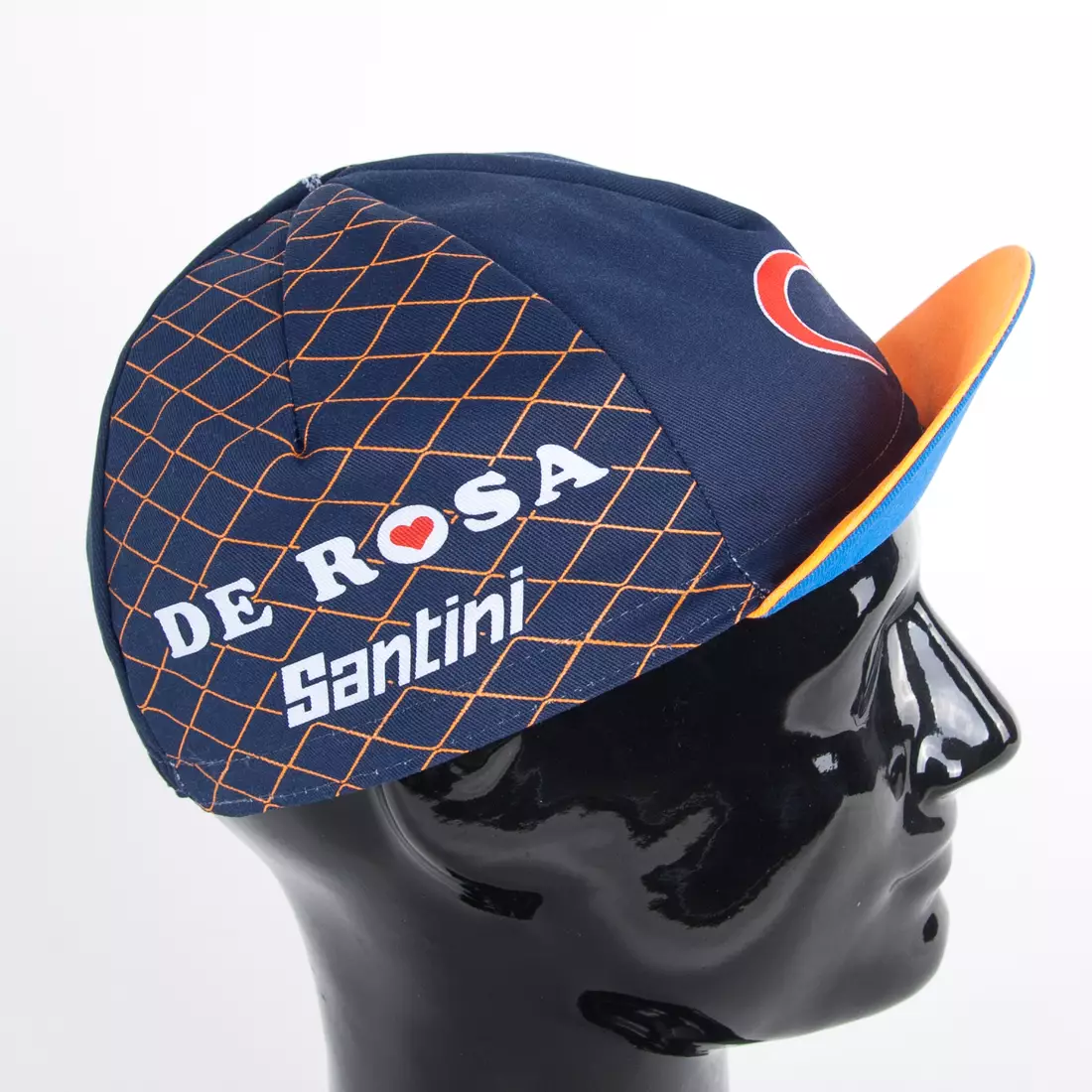 Apis Profi cyklistická čiapka DE ROSA SANTINI oranžový šilt v1