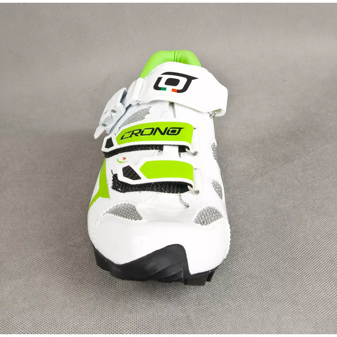 CRONO TRACK - MTB cyklistické tretry - farba: Biela a zelená