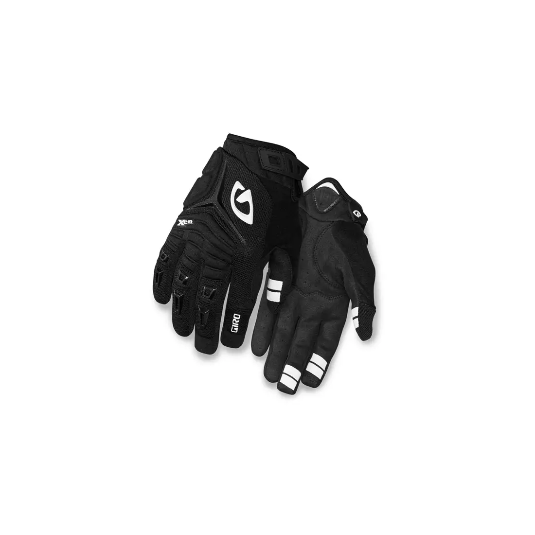 Cyklistické rukavice GIRO XEN, čierno-biele