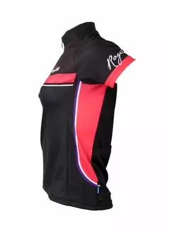 Dámsky cyklistický dres ROGELLI SIMONA čiernej a ružovej farby