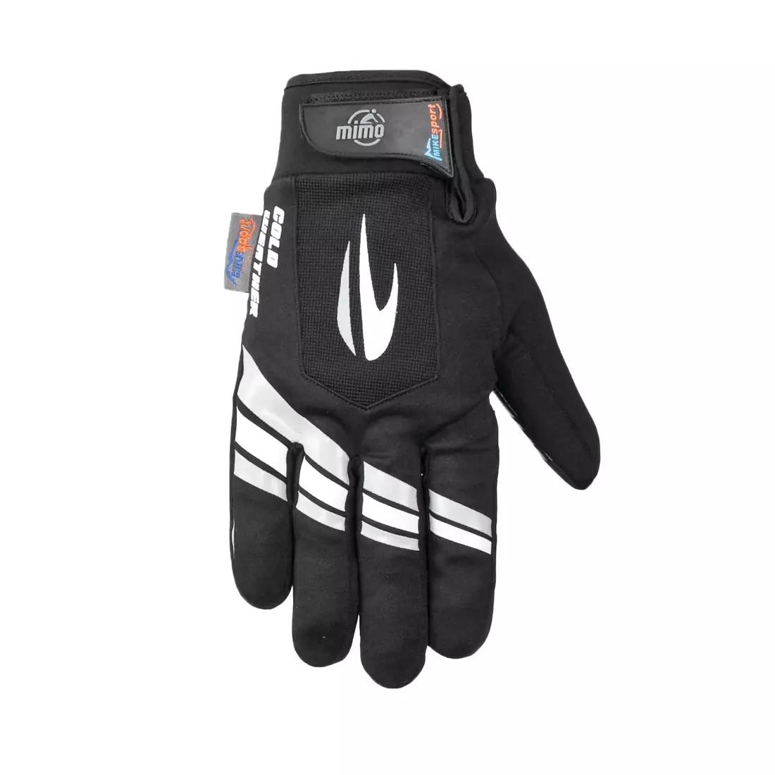 MikeSPORT 2014-W 1902 zimné cyklistické rukavice, farba: čierna