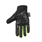 MikeSPORT 2014-W 1902 zimné cyklistické rukavice, farba: fluór