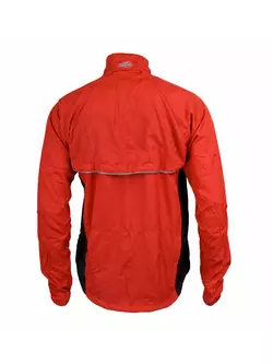 MikeSPORT SWORD - cyklistická bunda, odnímateľné rukávy, červená
