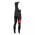 ROGELLI BIKE MANZANO - zateplené pánske cyklistické nohavice, farba: čierna a červená