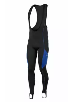 ROGELLI BIKE MANZANO - zateplené pánske cyklistické nohavice, farba: čierna a modrá