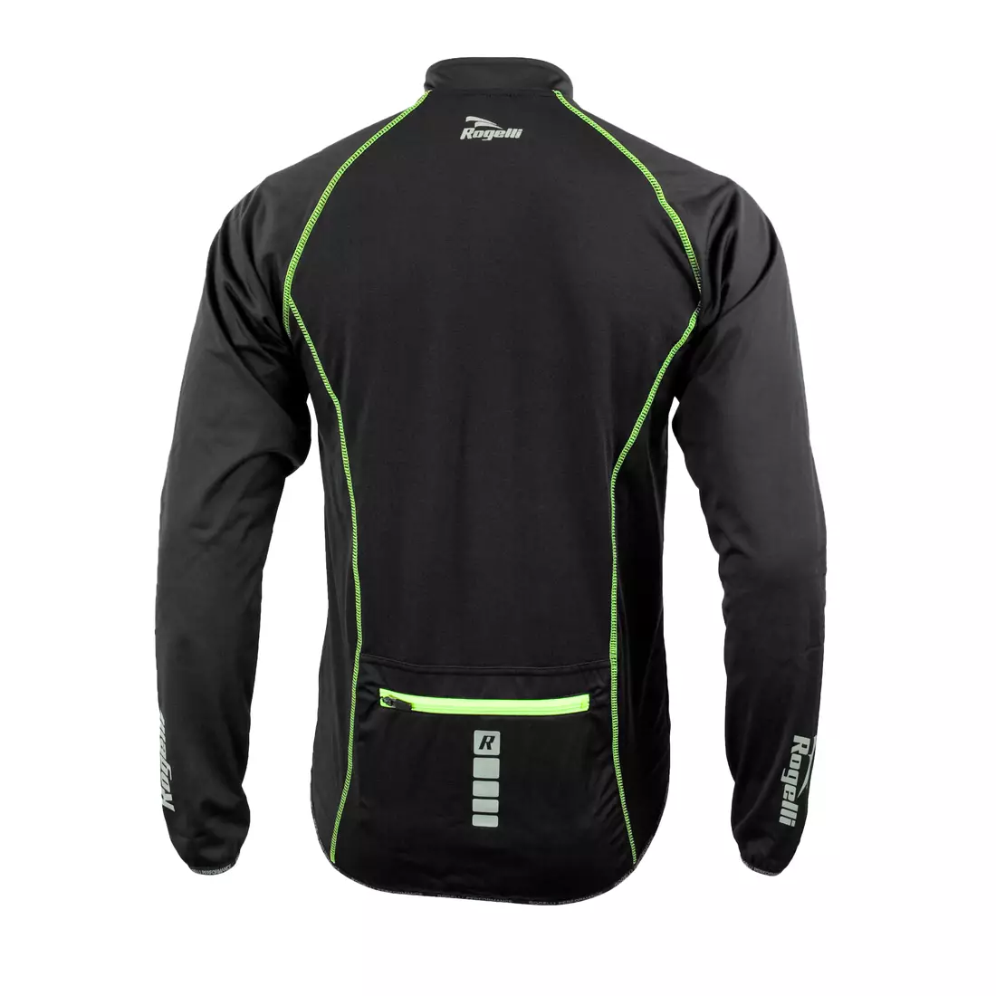ROGELLI PESARO - pánska Softshellová cyklistická bunda, farba: Čierno-fluórová