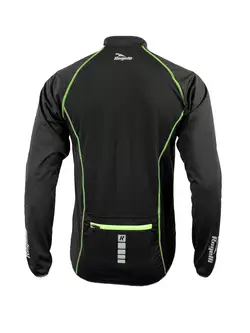 ROGELLI PESARO - pánska Softshellová cyklistická bunda, farba: Čierno-fluórová