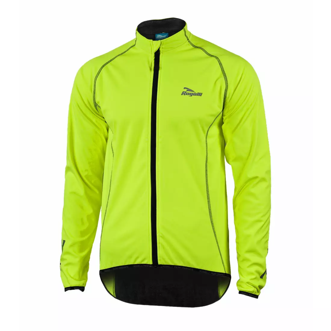 ROGELLI PESARO - pánska Softshellová cyklistická bunda, farba: Fluor