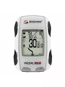 SIGMA SPORT ROX 10.0 GPS BASIC - cyklopočítač. biela farba