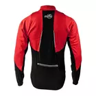Softshellová cyklistická bunda MikeSPORT DRAGON, čierna a červená