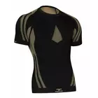 TERVEL OPTILINE LIGHT MOD-02 - pánske termo tričko s krátkym rukávom, farba: čierna a zlatá