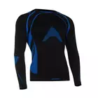 TERVEL - OPTILINE MOD-02 - pánske termo tričko s dlhým rukávom, farba: čierna a modrá