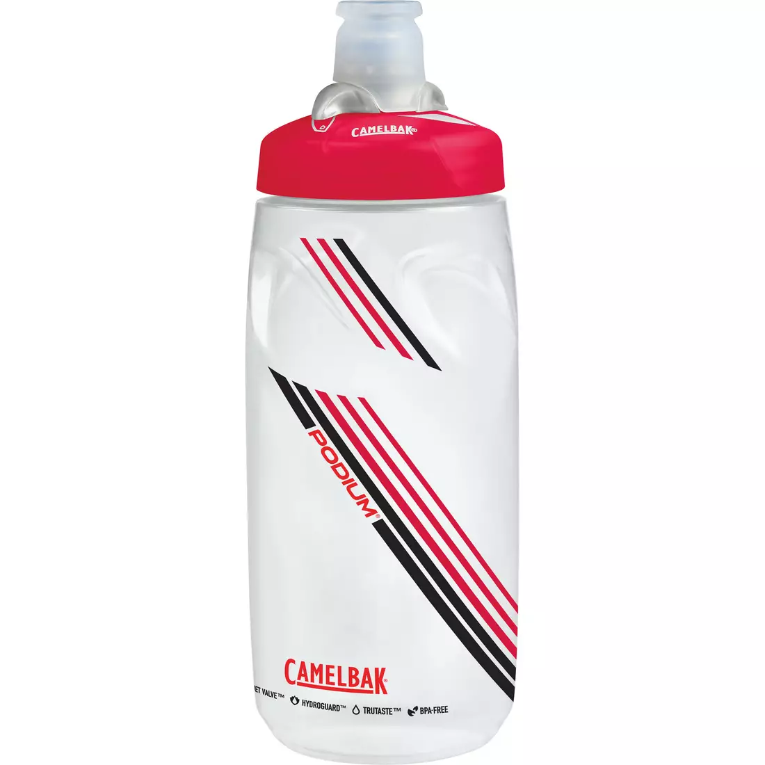 Camelbak SS17 Podium cyklistická fľaša na vodu 21oz / 620 ml Clear Red