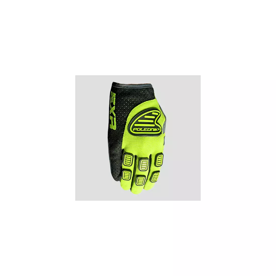 Cyklistické rukavice POLEDNIK EXR, farba: fluór