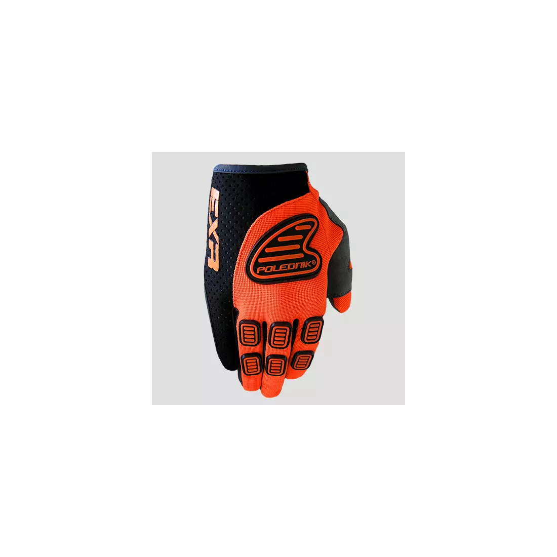 Cyklistické rukavice POLEDNIK EXR, farba: oranžová