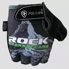 Cyklistické rukavice POLEDNIK ROCK, farba: čierna