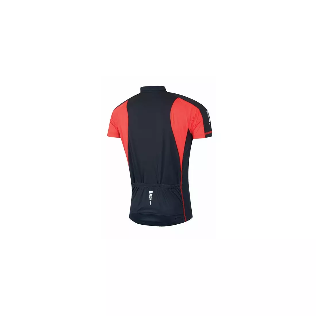 FORCE T10 cyklistický dres, čierny a červený 900102