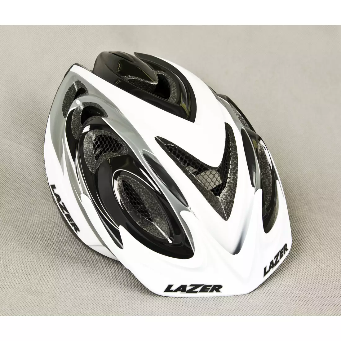 LAZER - MTB cyklistická prilba 2X3M, farba: sivobiela čierna