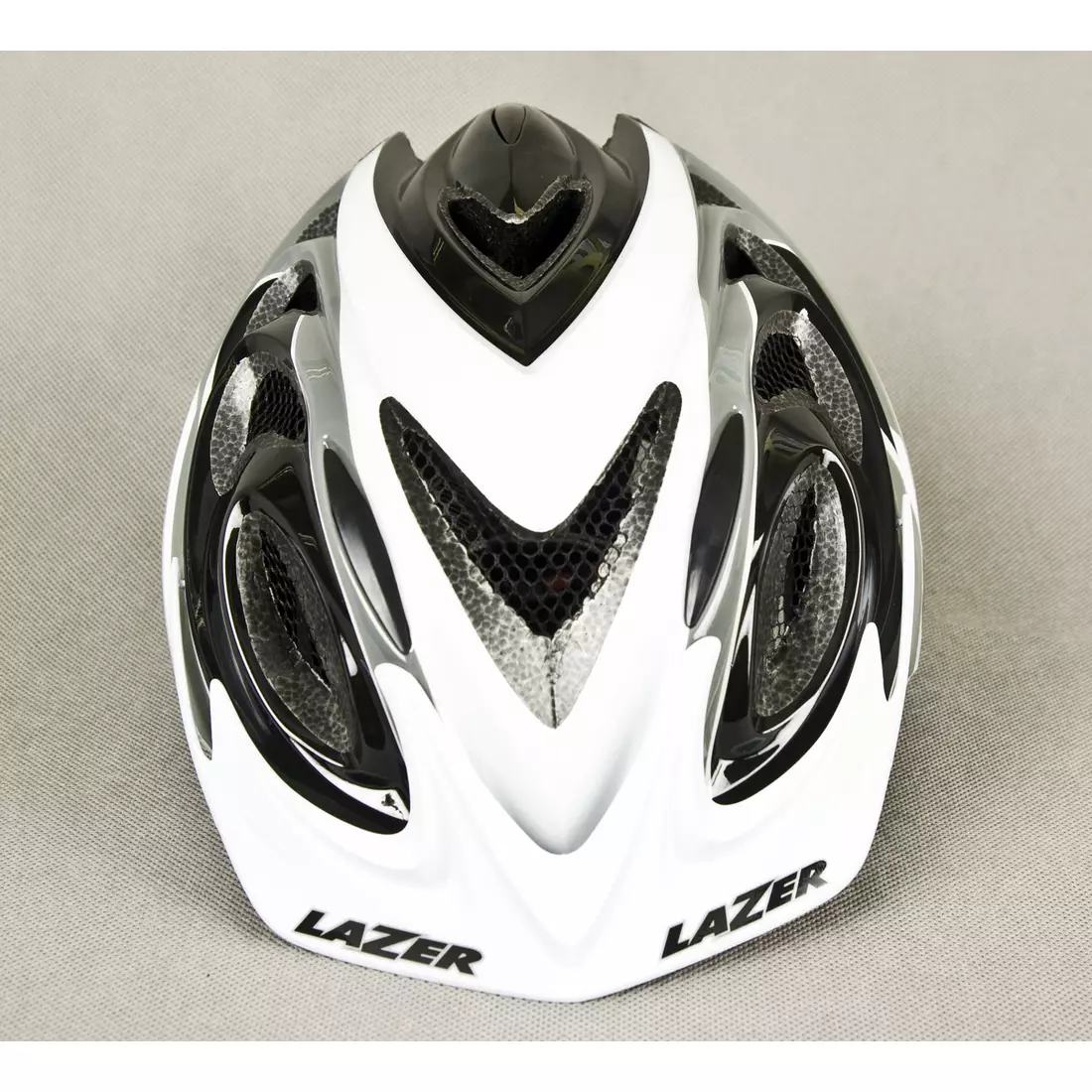 LAZER - MTB cyklistická prilba 2X3M, farba: sivobiela čierna