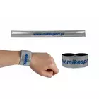 Mikesport - reflexná páska na ruku. logo - strieborné