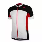 Pánsky cyklistický dres ROGELLI RECCO, bielo-červený
