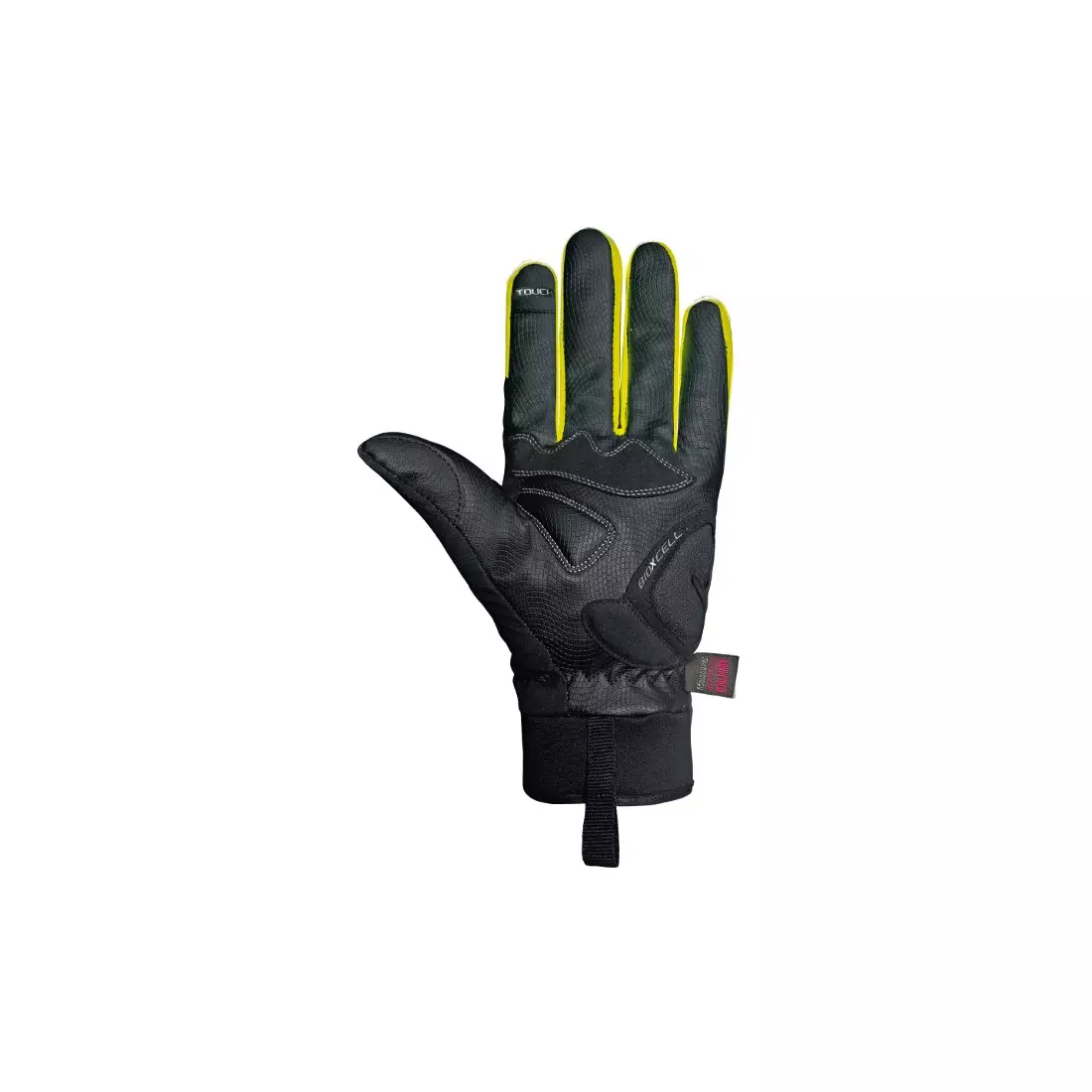 Zimné cyklistické rukavice CHIBA BIOXCELL WINTER čierno-fluórové