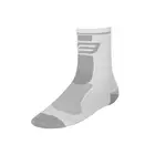 FORCE LONG športové ponožky, biele a šedé